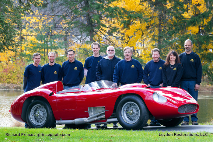 Leydon Restorations crew in the shop