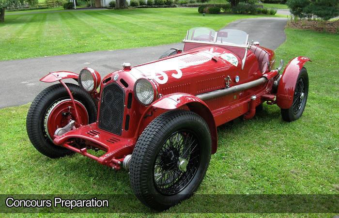 Historic race car in motion